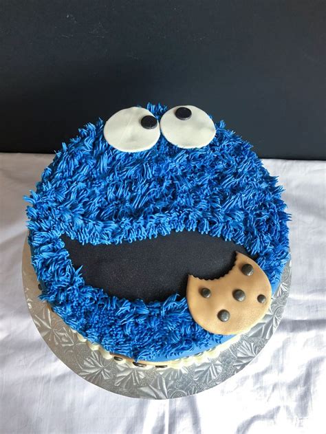 Cookie Monster birthday cake | Cookie monster birthday, Monster ...