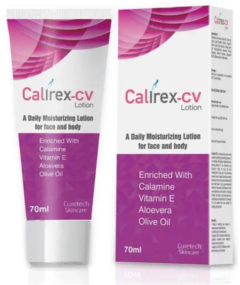 CALIREX - CV Calamine Lotion Smooths sunburn bites itchy skin stings ...