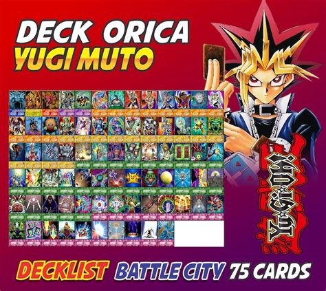 Yugi Muto Deck 75 cards Anime Orica Yugioh Battle City Duel | Etsy