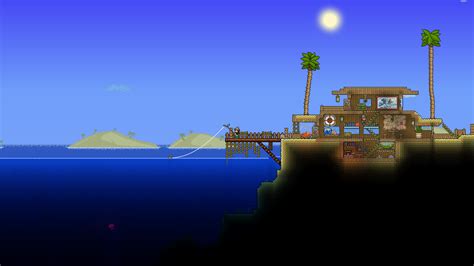 cozy beach house : Terraria Simple Beach House, Cozy Beach House, Beach Hut, Terraria House ...