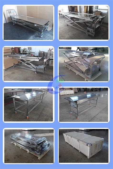 China Mortuary Equipment Stainless Steel Morgue Cart - China Morgue Cart, Mortuary Trolley