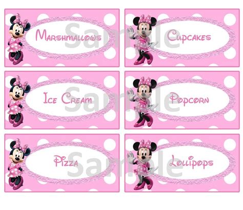 9 Best Images of Minnie Mouse Food Labels Printable - Free Minnie Mouse ...