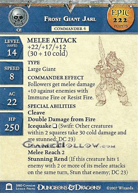 Promo Figures Epic Cards Bruenor Battlehammer (Promo Stat Card)