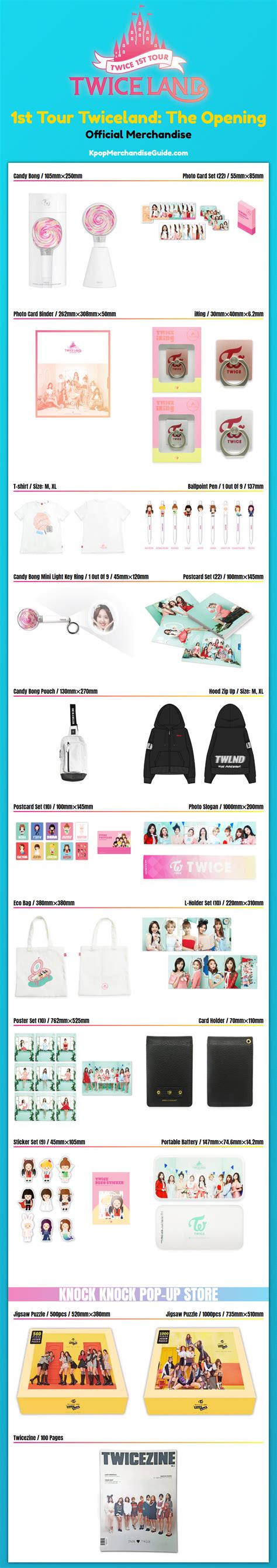 Twice 1st Tour Twiceland: The Opening Merchandise