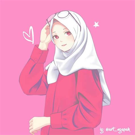 Pin oleh Hera di hera | Ilustrasi karakter, Kartun hijab, Anime kawaii