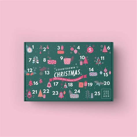 Countdown to Christmas Felt Craft Kit Advent Calendar - Kids Crafts | Advent calendars for kids ...