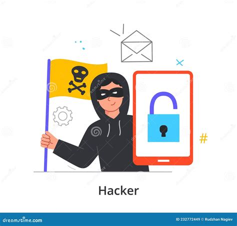 Hacker Attack concept stock vector. Illustration of hacker - 232772449