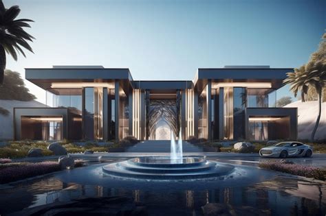 Premium AI Image | A rendering of a luxury villa in dubai.