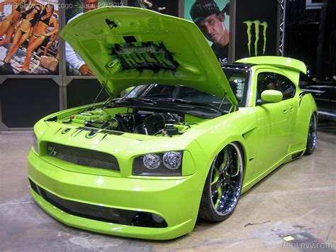 Lime Green Dodge Charger - BenLevy.com