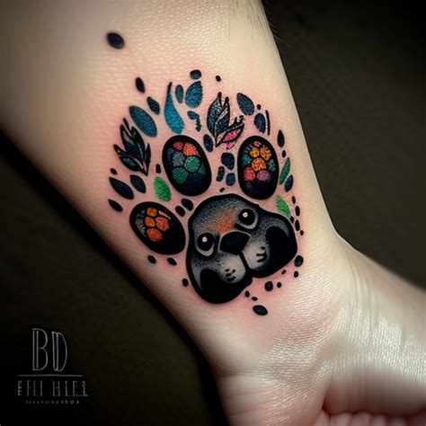 55 Cute Paw Print Tattoo Ideas - TattooClue.com