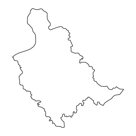 Premium Vector | Zenica doboj canton map administrative district of federation of bosnia and ...