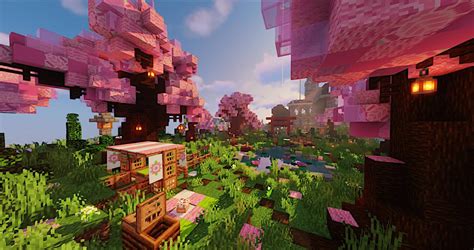 🔥 Free Download Beautiful Minecraft Cherry Blossoms Wallpaper by @jacobj65 | WallpaperSafari