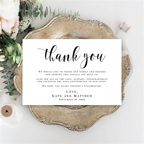 Writing Your Wedding Thank You Note Template - SampleTemplates