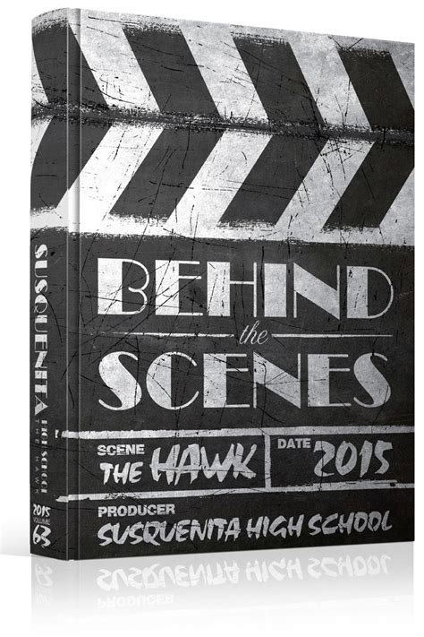 Yearbook Cover - Unused - "Behind The Scenes" Theme - Movie, Hollywood, Slate, Theater, Theatre ...