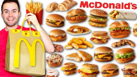 Trying McDonald's ENTIRE 2022 MENU! - Reviewing 30 Food Items! - YouTube