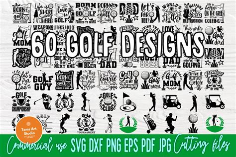 Golf SVG Bundle, Golfing Svg, Golfer Svg Quotes (1305205)