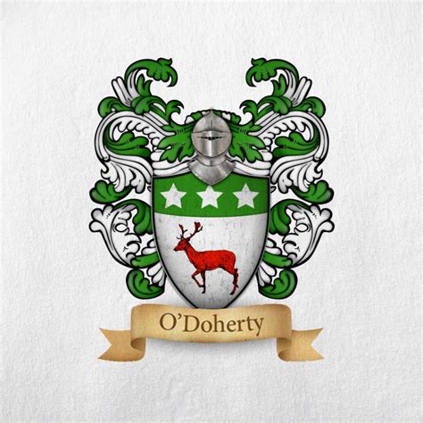 O'doherty Family Crest Print - Etsy