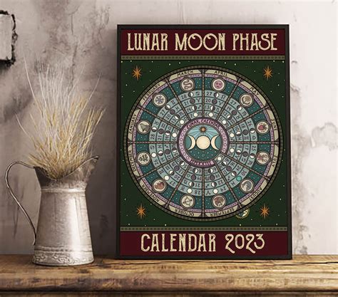 lunar moon phase calendar 2023 Samhain - FridayStuff