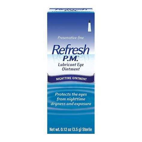 Refresh PM Lubricant Eye Ointment Nighttime Relief For Dry Eye - 3.5 Gm ...