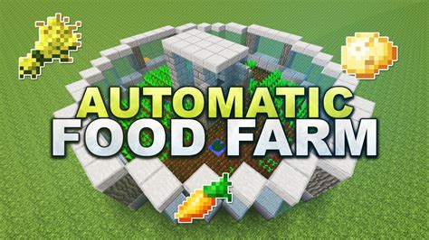 Minecraft - Fully Automatic Carrot / Wheat / Potato Farm - Tutorial 1.8 ...