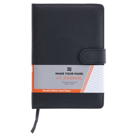 Donau Black A5 Book Journal with Buckle | Diaries & Calendars | Books ...