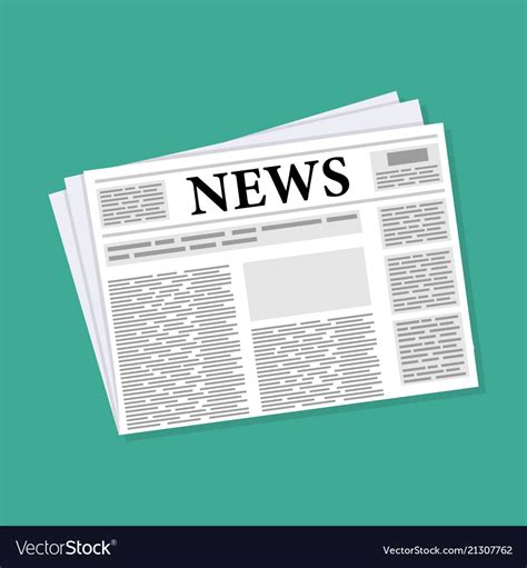 Newspaper news icon Royalty Free Vector Image - VectorStock