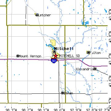 Mitchell, South Dakota (SD) ~ population data, races, housing & economy