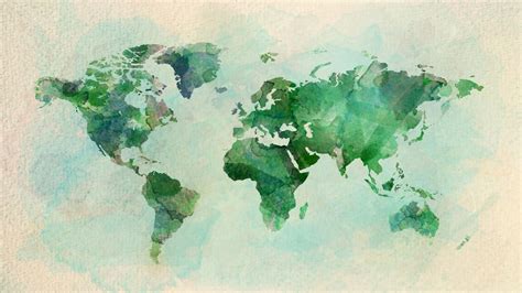 World Map Watercolor Painting Cuadro Acuarela Dibujos - vrogue.co