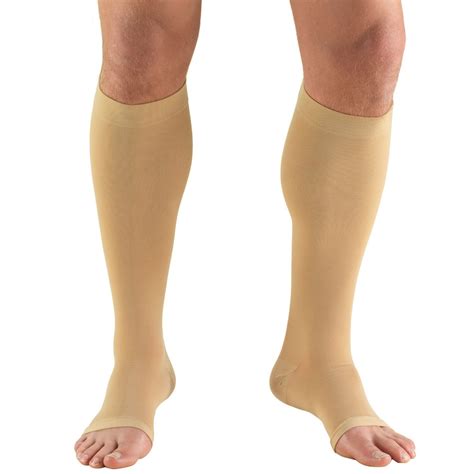 TruForm Classic Medical Knee High Compression Stockings 20-30mmHg / Unisex Open Toe 0865 ...