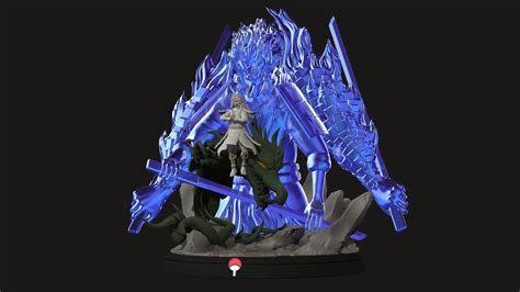 Madara Uchiha With Susanoo - Naruto Shippuden 3D Print Statue 3D model 3D printable | CGTrader