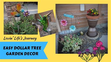 Easy Dollar Tree Garden Decor DIYs for less than $5 - YouTube