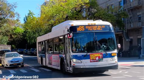 MTA New York City Bus: The B65 Bus to Fulton Mall Near Nostrand Avenue. - YouTube