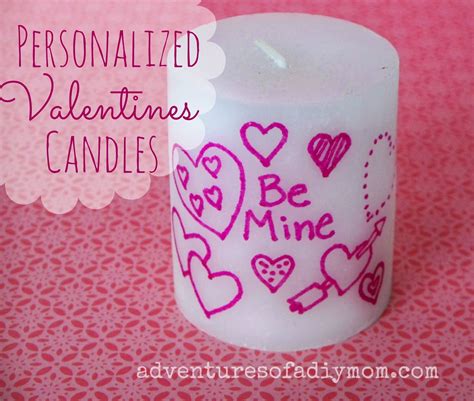 Personalized Valentines Candles - Adventures of a DIY Mom