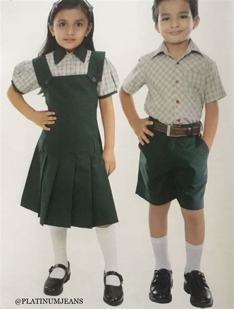 Platinum Cotton Green School uniform for kids, Rs 100 /piece Platinum Jeans | ID: 22191494233