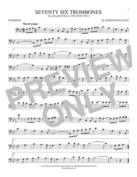 Seventy Six Trombones | Sheet Music Direct