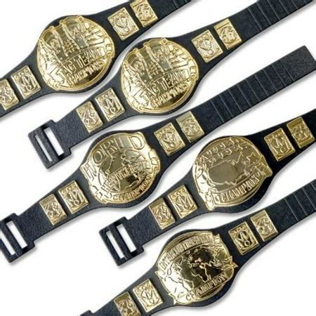 Set of 5 Championship Belts For WWE Wrestling Action Figures - Walmart.com