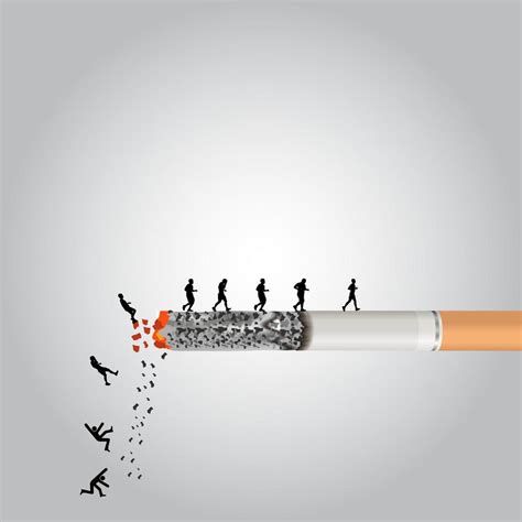 quit smoking, stop smoking, smoking side effects, concept of no smoking ...