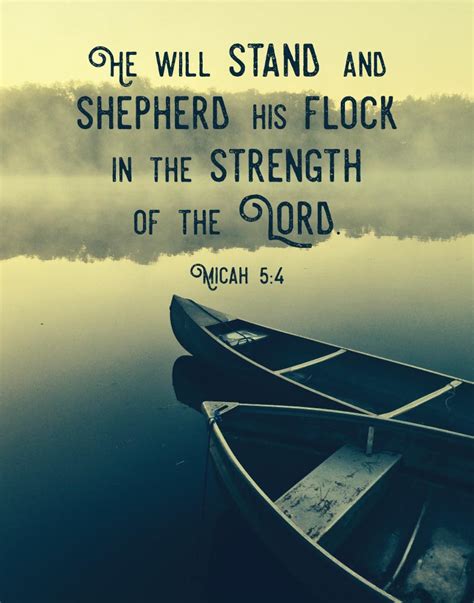 He will stand and shepherd His flock – Micah 5:4 – Seeds of Faith