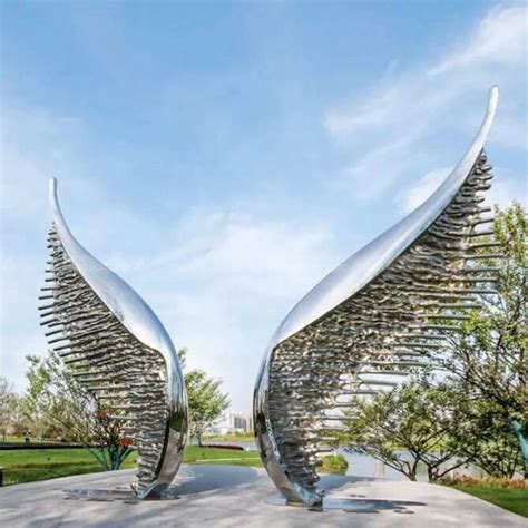 Metal Wings Sculpture