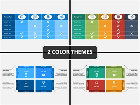 Matrix Chart PowerPoint and Google Slides Template - PPT Slides