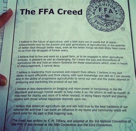 Another site for sources of FFA creed questions - http://communities.naae.org/servlet ...