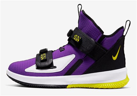 Nike LeBron Soldier 13 Purple Yellow AR4225-500 | SneakerNews.com