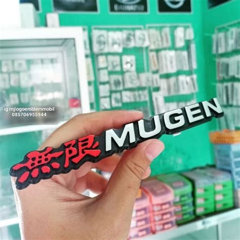 Jual Emblem logo honda MUGEN untuk variasi ukuran 16x2cm original mugen ...