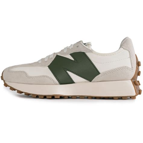 New Balance 327 - White/Green - MS327ASN