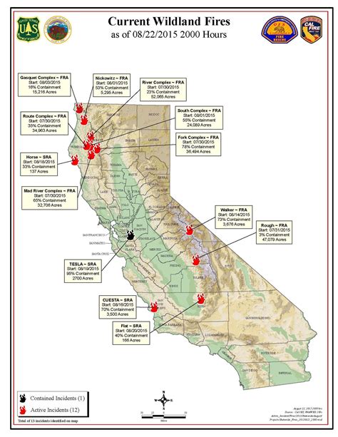 California Fire Map Right Now - Printable Maps