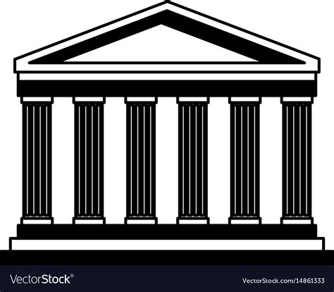 Pantheon italy landmark Royalty Free Vector Image