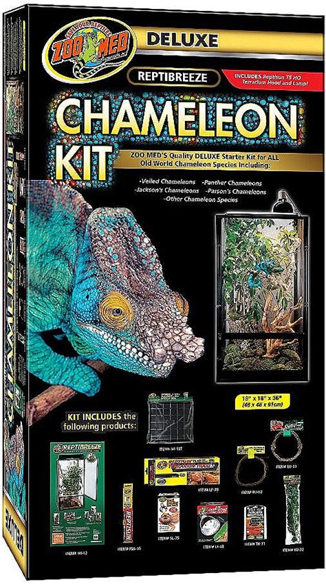 Zoo Med Deluxe ReptiBreeze Chameleon Kit Starter Kit for All Old World ...