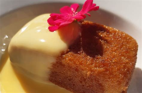 Malva pudding with creamy custard - Indulgence is here again