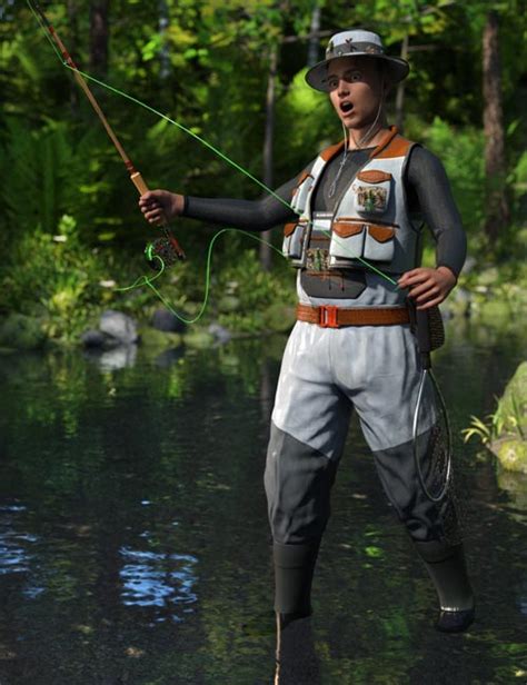 Angler Outfit for Genesis 8 Males » Download Daz3D and Poser