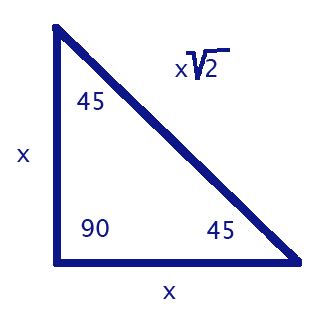 Don't Hate On High-School Math!: Special Right Triangles: 45-45-90